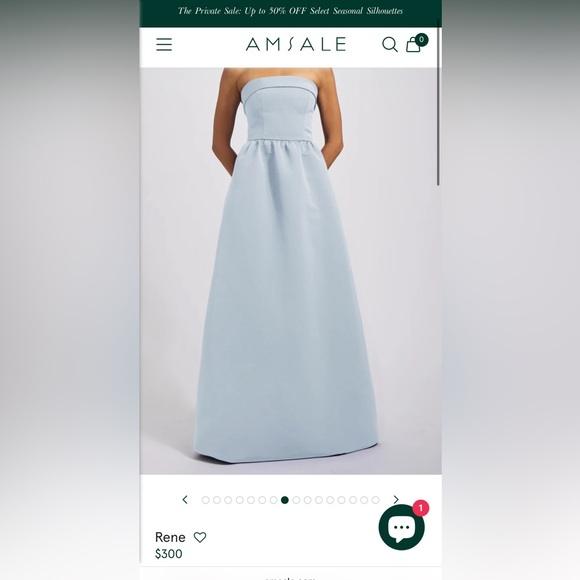 Amsale Rene Dress - Picture 1 of 4